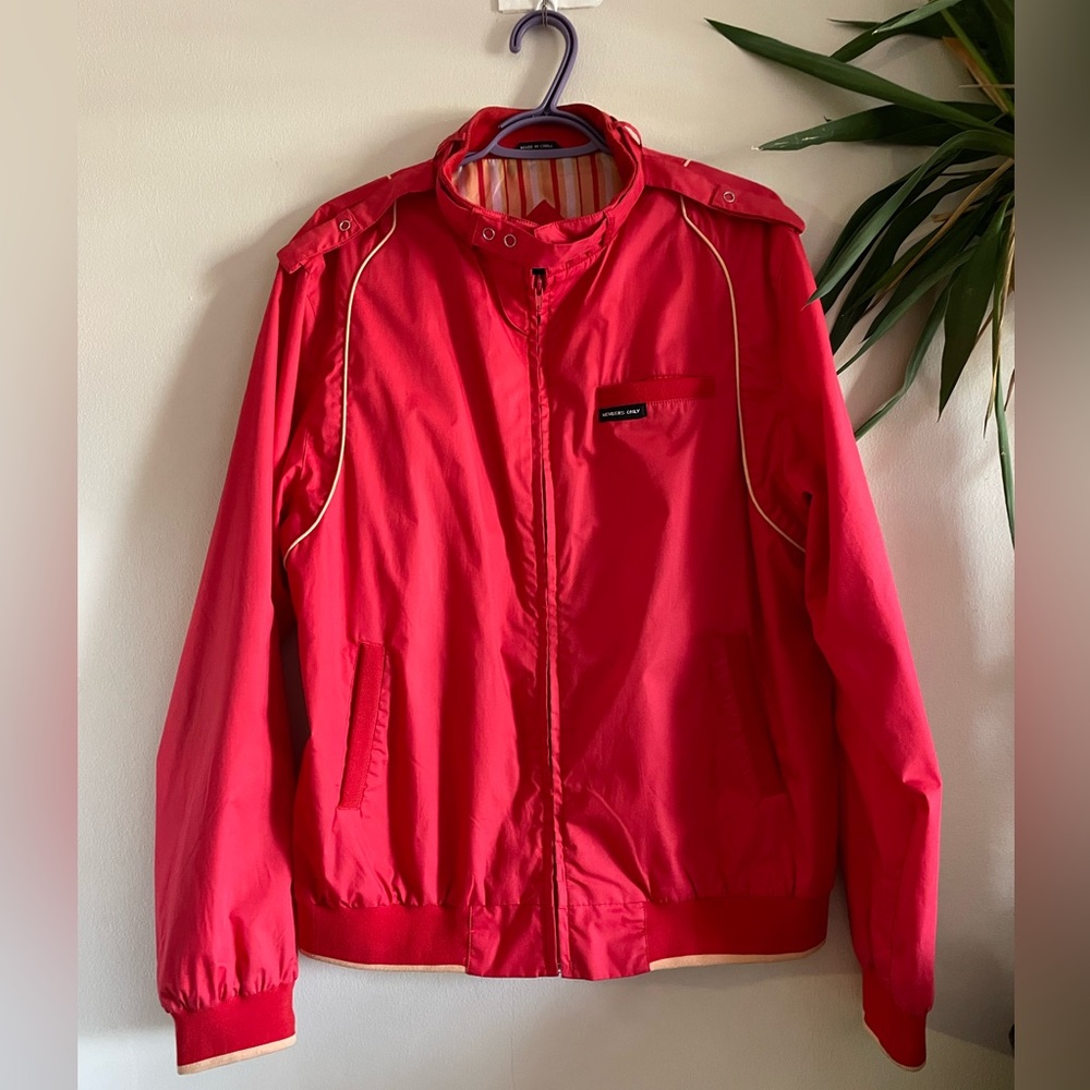 Red Members Only Jacket Unisex